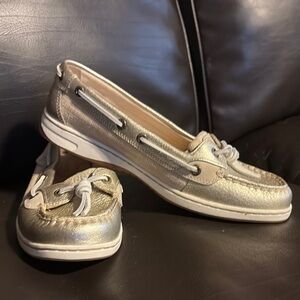 Women's Metallic Boat Shoes